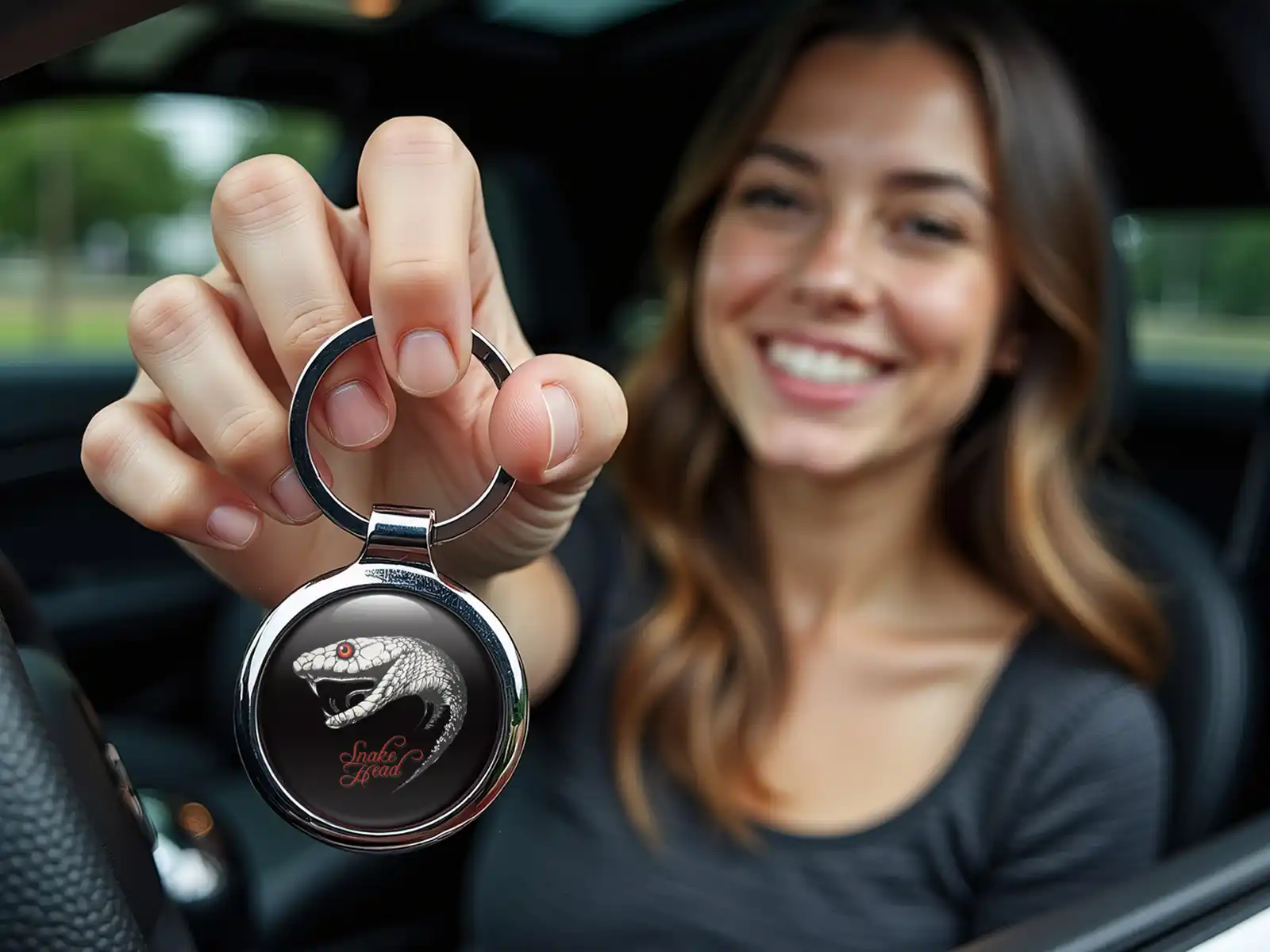 Key Fob Keychain Steel Style Durable